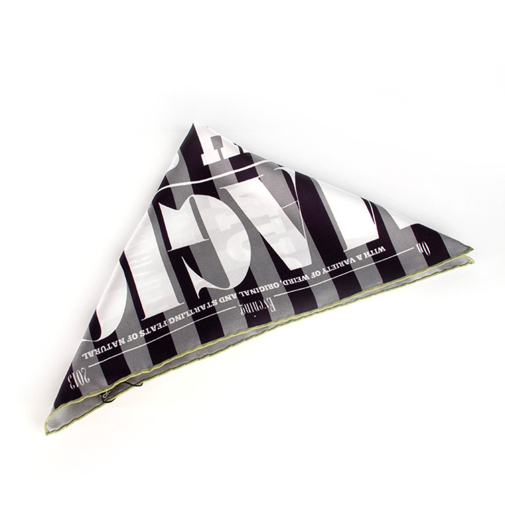 JANE CARR BLACK, GRAY, WHITE PAISLEY POCKET SQUARE | MENS